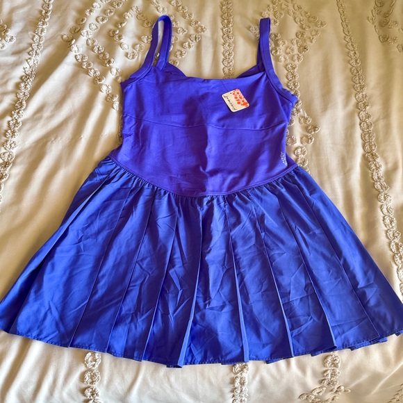 NWT Free People FP Movement Swing Of Things Skortsie Dress Neon Purple Shorts - Picture 2 of 12